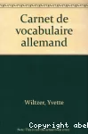 Carnet de vocabulaire allemand